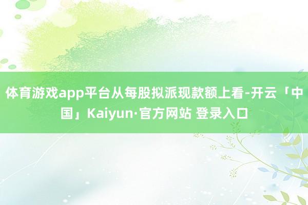 体育游戏app平台　　从每股拟派现款额上看-开云「中国」Kaiyun·官方网站 登录入口
